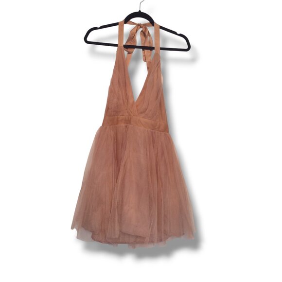 Showpo Luxxel Of Grace Mini Halter Dress - Picture 2 of 3